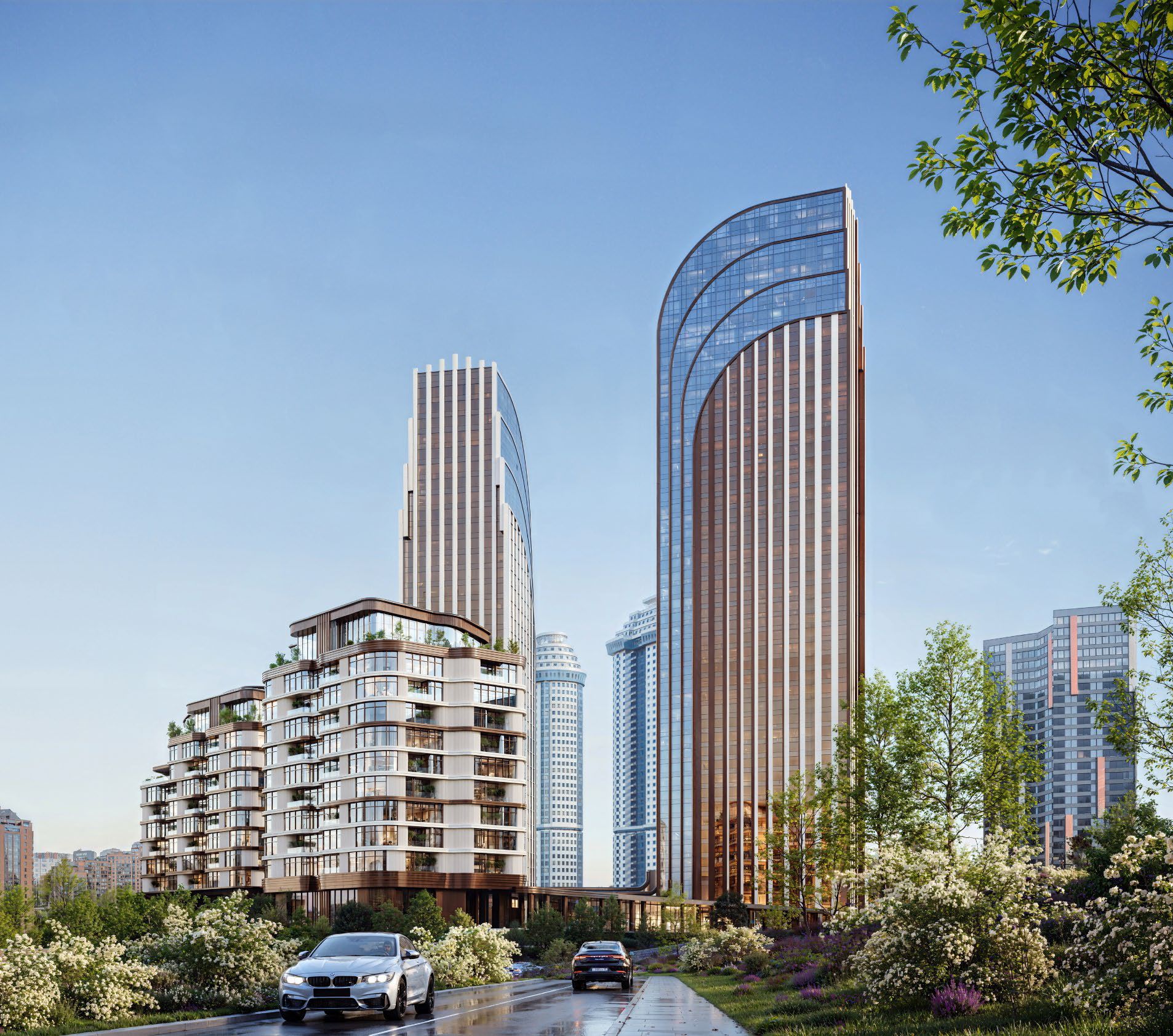 Архитектура квартала Мосфильмовская 75